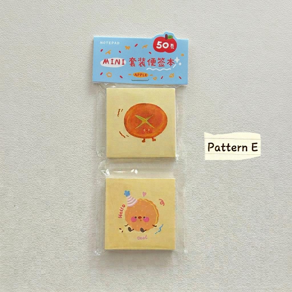 Non-Adhesive Notepad Decorative Food Themed Notepad Japanese Memo Japanese Mini Memo Pad For Office Workers On-The-Go Message