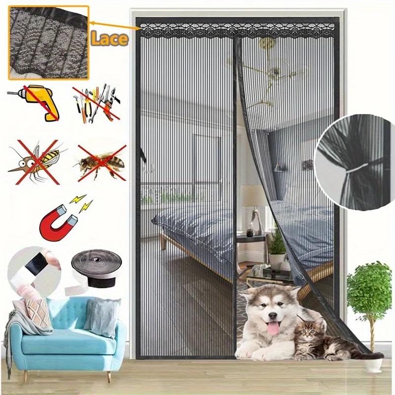 Summer Magnetic Screen Door Self Sealing Summer Anti Bug Fly Door Curtains Mesh Door Screen Kitchen Anti Bug Fly Door Screen