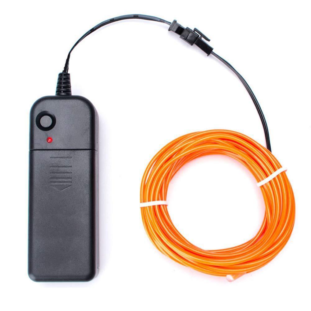 EL Light Emitting Wire Mask: 1m-5m Cold Light Wire, 3V Atmosphere Lighting