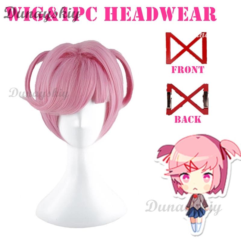 Gioco Doki Doki Literature Club Natsuki Cosplay Sayori Yuri Monika Costume Cosplay Set Parrucca Uniforme Scolastica Ragazza Donna Costumi