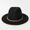 Western cowboy hat, vintage wide-brimmed jazz woolen hat, men's ribbon felt hat, Mongolian street dance Tibetan knight hat