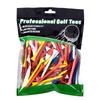 100pcs Multicolor Wood Golf Tees 42mm54mm70mm 83mm4 Sizes Golf Sport Accessories