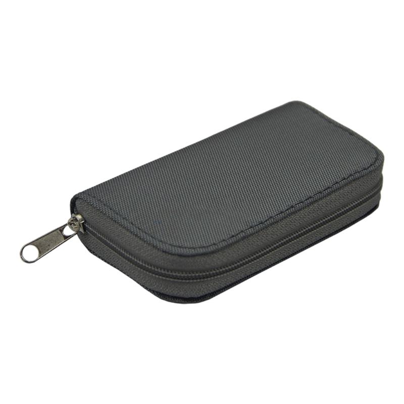 

Large Capacity Memory Card Case With 22 Slots High Capacity Card Storage Bag For Travel Photography And Gaming серый