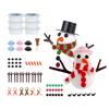 Build A Snowman Kit Air Dry Clay Snowman Christmas Crafts for Kids Ages 4-12 Fun Modeling Clay Snowman DIY Kit for Holiday Party Decor