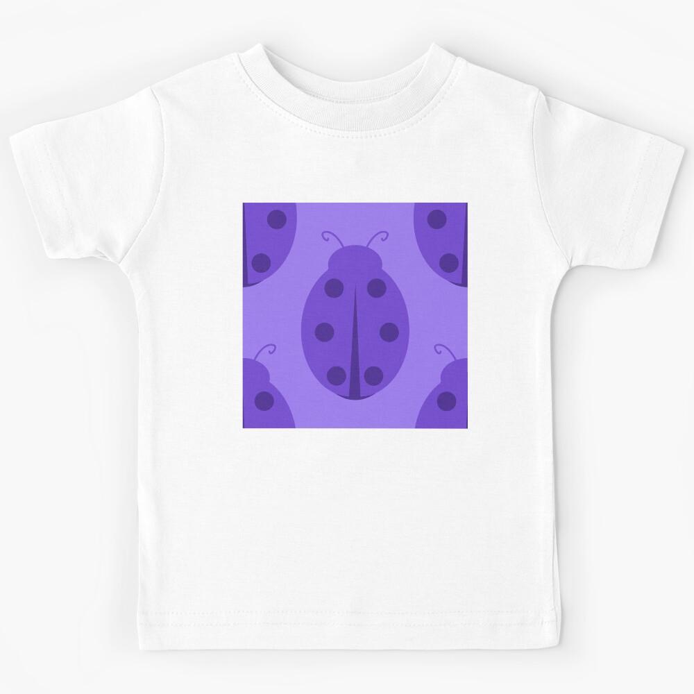 Purple Ladybug Kids T-Shirt 140
