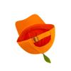 Cotton Embroidered Letter Hat Peaked Creative Orange Cap Orange Baseball Cap  Street