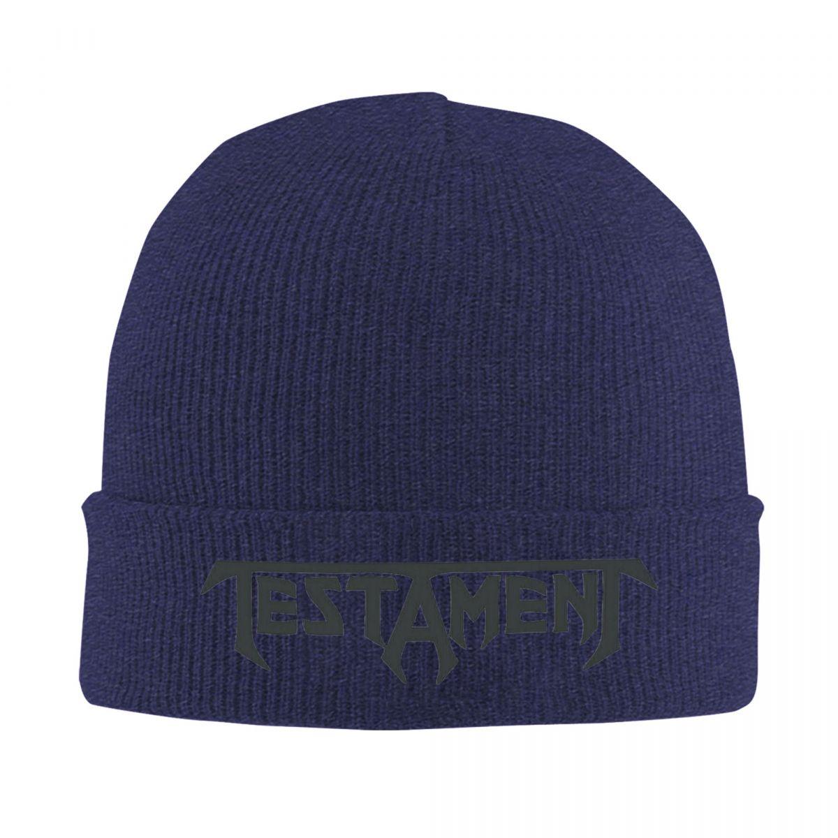 

Testament Band Warm Knitted Cap Hip Hop Bonnet Hat Autumn Winter Outdoor Beanies Hats for Men Women Adult One Size