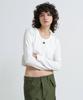 AVIREX Limited Edition Short Embroidery Logo T-Shirt Women's M 033 Off White 783-5230606