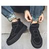 Board shoes European and American casual Martin boots dark dirt-resistant mid-top leather boots retro leather shoes