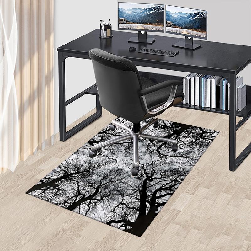 

1pc Tree Branches Office Chair Mat - Festival Gift, Non-Slip Carpet for Home Decor, Suitable for All Seasons and Rooms.P078 60cm by 90cm