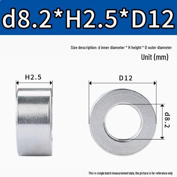M8M10 Aluminum Alloy Thickened Round Hollow Spacer Sleeve
