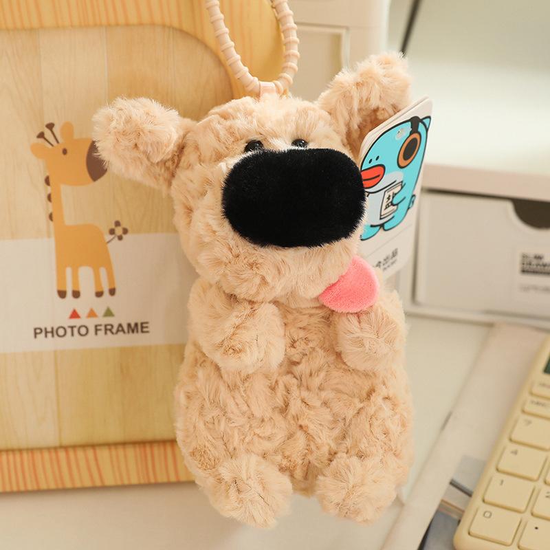 

Рыба, лижущая соль, плюшевые игрушки, милая и симпатичная маленькая белая собака, растягивающийся язычок, сумка, кукла-подвеска 13cm