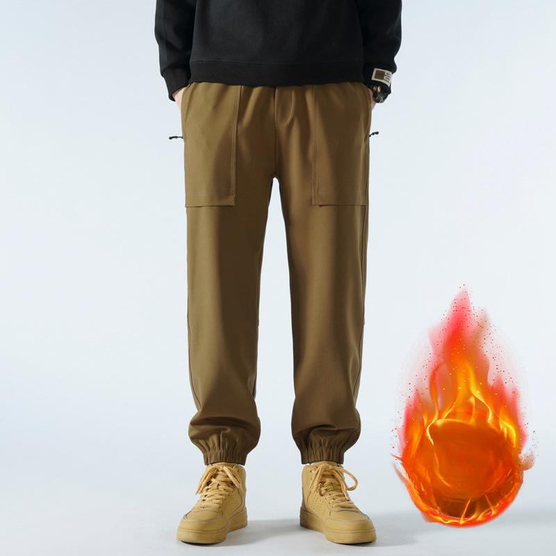 American Style Charge Pants for Men and Women Windproof Waterproof Winter Outdoor Hiking Hiking Pants Paratrooper Plus Velvet Thickened Work Pants