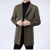 Firstview Men's Mid-Length Double-Faced Wool Lapel Coat