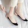 3Pairs Invisible Half-Palm Socks Women Summer Silicone Non-Slip Thin Boat Sox High Heels Shoes Antiskid Liner Half Feet Hosiery