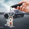 Cat Acrylic Charming Hanging Ornament Cute Car Interior Decoration Accessory
