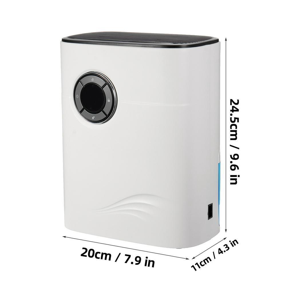 

Мини-электрический осушитель 42 Вт Анионный очиститель воздуха Большой резервуар для воды Защита от отключения питания Mute Осушитель воздуха Дом Офис