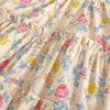 Girls' Summer Dress With New Floral Print And Doll Collar Stylish Dress For Young Girls
