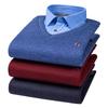 High-quality, thickened men's long-sleeved shirt for cold resistance and warmth, casual and fashionable for the street in winter