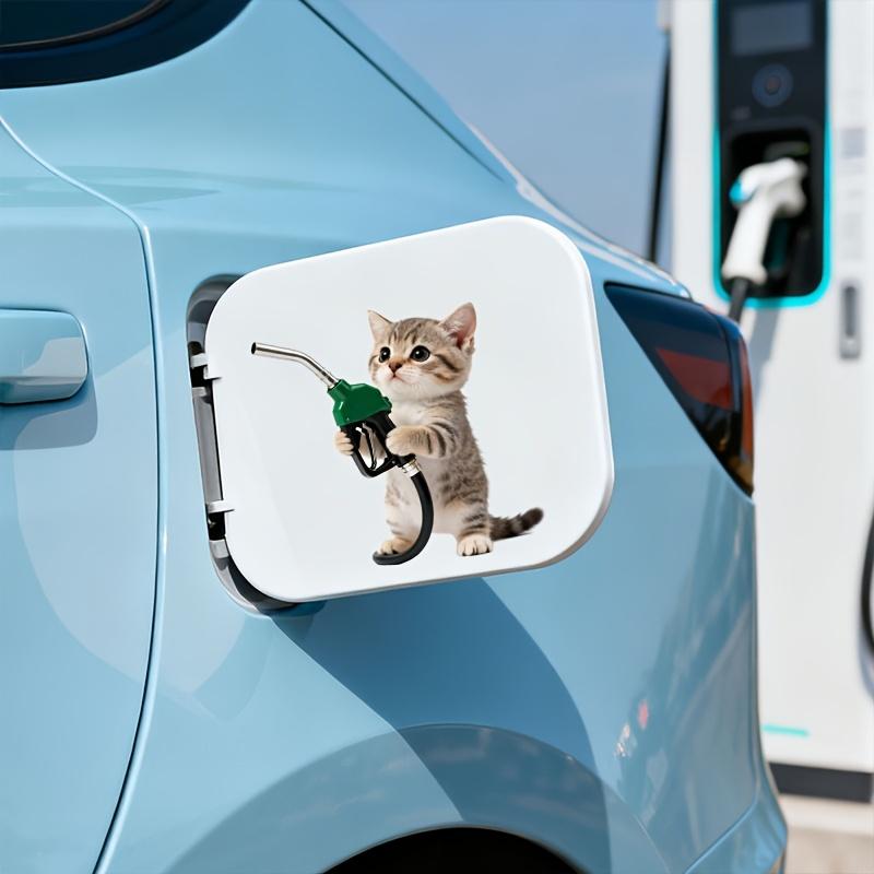Cute Pet Cat Car Fuel Tank Stickers Car Decals Car Decorations