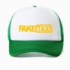 Berretto da Baseball Taxi Finto Alta Qualità Rete Traspirante Estate Uomo Nero Stampa Faketaxi Snapback
