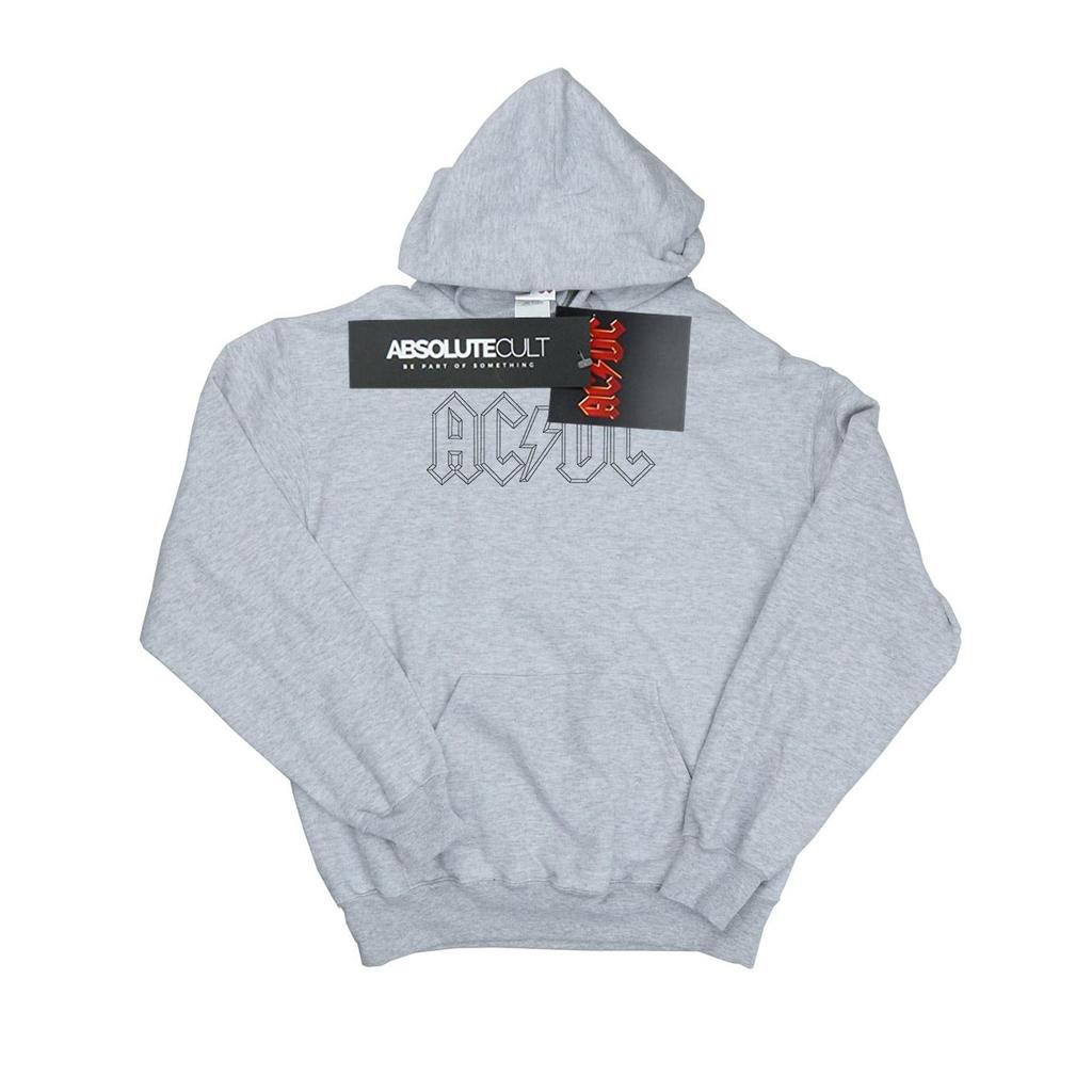 AC/DC Boys Black Outline Logo Hoodie