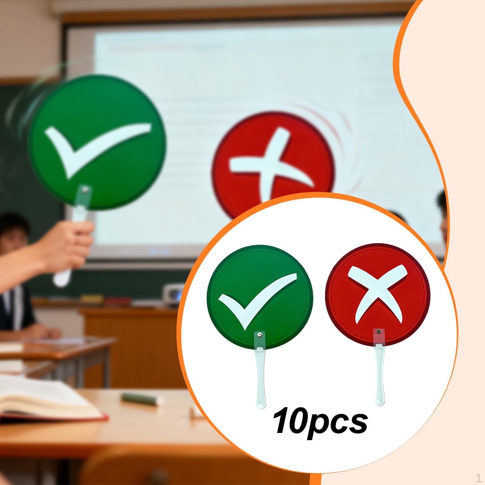 

10 штук Классные карточки для голосования Ручные для судейства Легкие Обучающая игра True or False