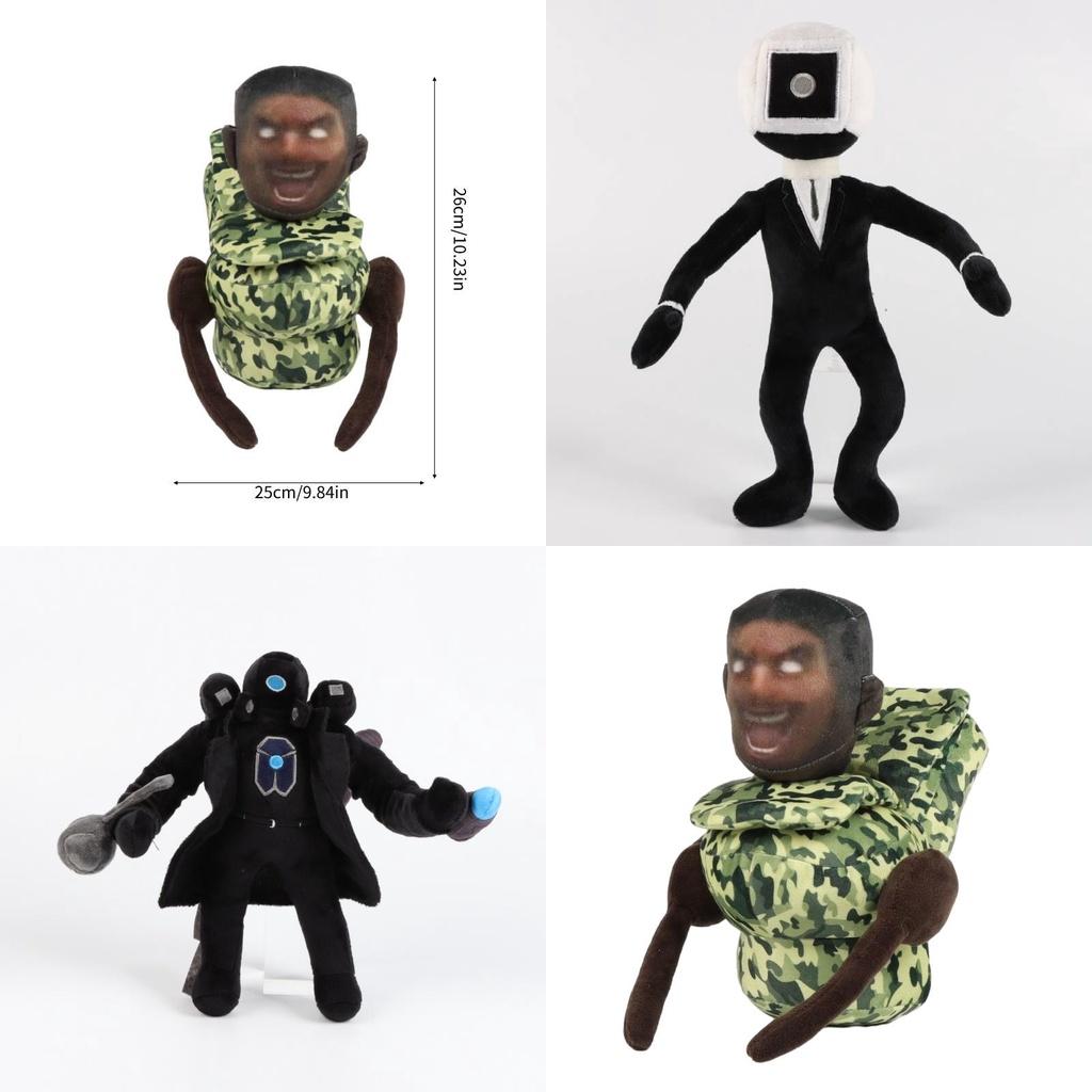 Skibidi Toilet Plush Toy With Crystal Ultra Soft Fabric Fun And Unique Design!