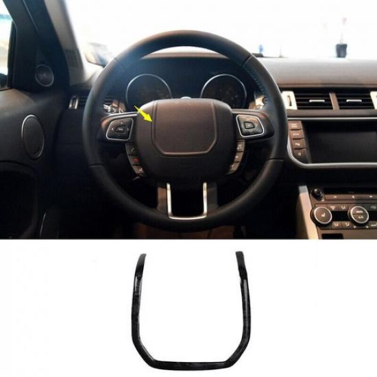 Для Range Rover Evoque 2012-19 Отделка накладки рулевого колеса под дерево Черная