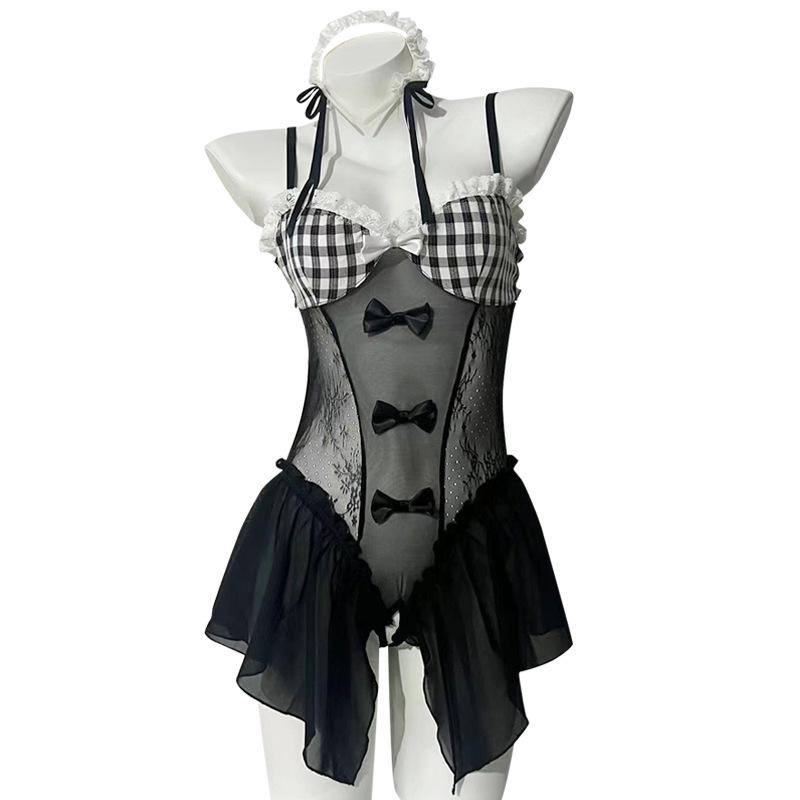 Qing Ruohan Tempting Maid Costume Lingerie - Cute, Sexy Cosplay Set for Small Chest (2776)