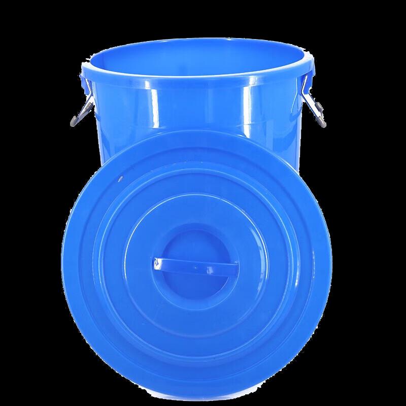 ManSou Large Thickened Round Plastic Storage Bucket