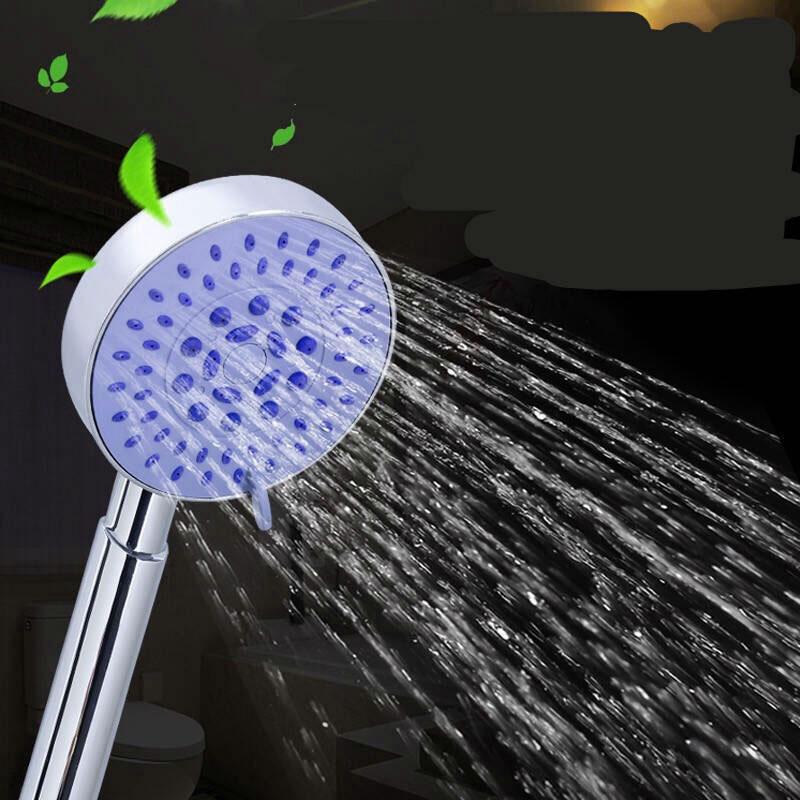 Household Round-head Showerhead Pressurize Handheld Showerhead Bathroom Shower Bath Shower Head Five-speed Adjustable Showerhead
