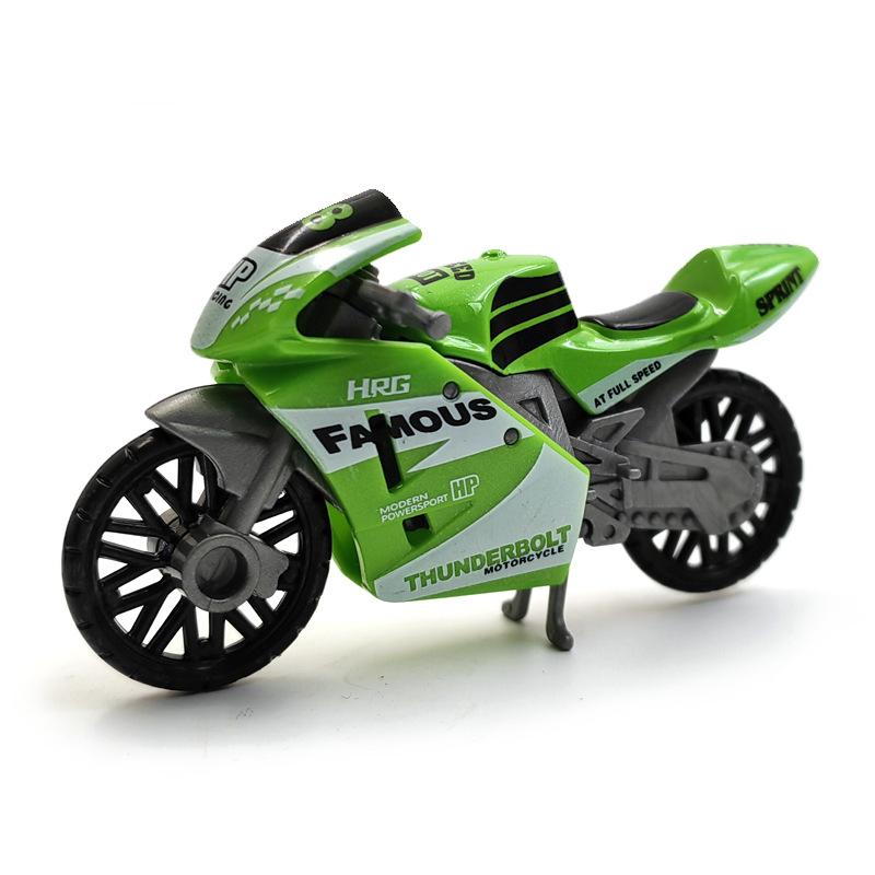 1PC simulación coche de carreras de moto aleación modelo de coche juguete para niños clip máquina de muñecas coche de juguete adorno llavero