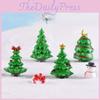Elegant And Durable Christmas Tree Resin Ornaments For Micro Landscape Projects