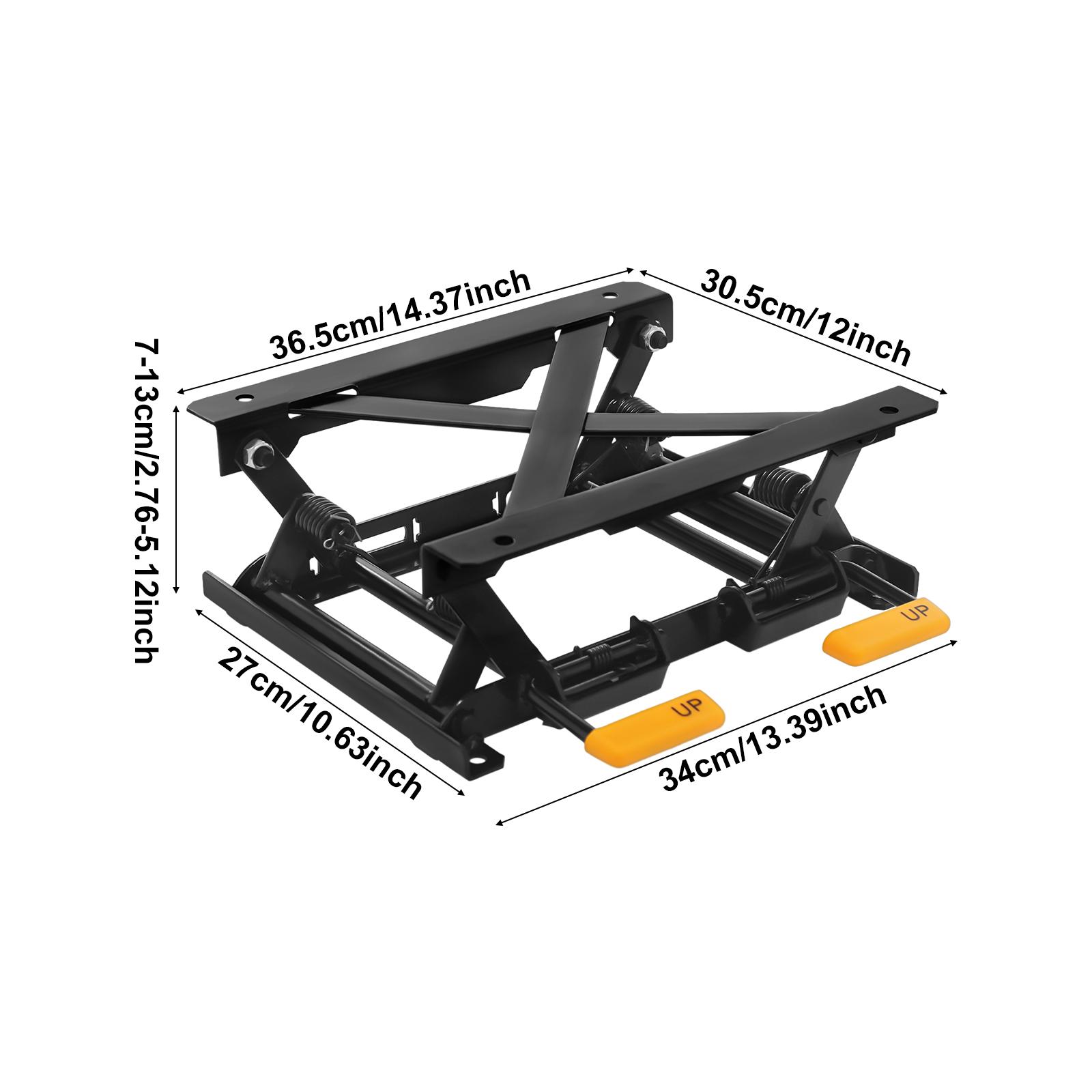 Car Seats Height Adjuster, Seat Lifting Base, Car Seat Lift Rack, Adjustable Car Seat Riser 2.76–5.12in Height Lift