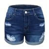 Modne damskie spodnie jeansowe z kieszeniami, denimowe spodnie, damskie, dziurawe, casualowe szorty