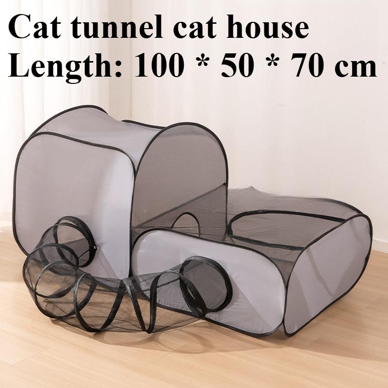 

New model pet tunnel for cats dogs Outdoor tent portable and foldable passage set Cat and dog enclosure Bungee jumping cat bed.