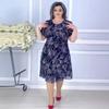 2025 Europäisches & Amerikanisches Übergrößen Bedrucktes Kleid 5588