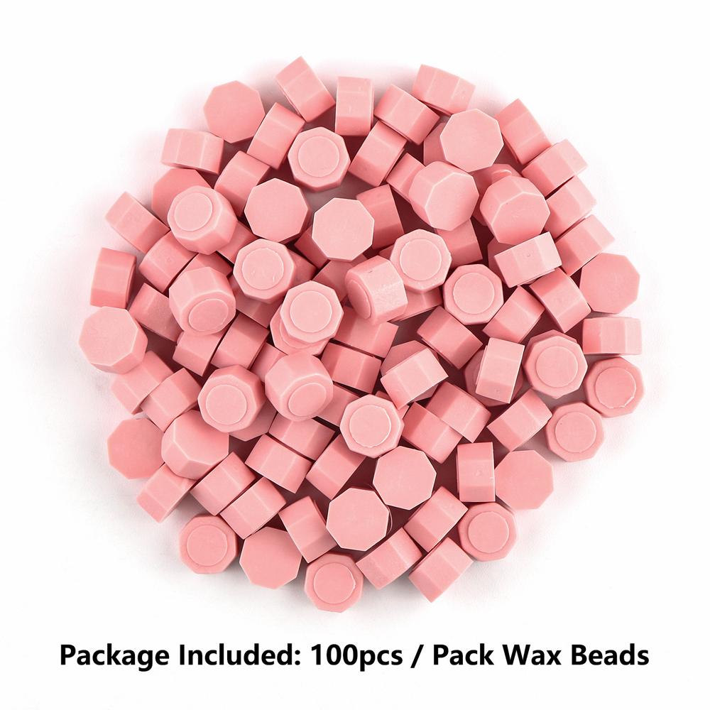 100pcs Wax Seal Beads - 24 Colors Sealing Wax Beads for Making Wax Seals, Decor for Envelope Letter Wedding Invitation