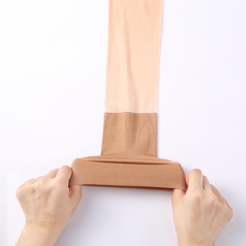 Air Conditioning Knee Warmer Thigh High Stockings Breathable Stretch Reinforced Toe Sheer Over Knee Long Socks For Women
