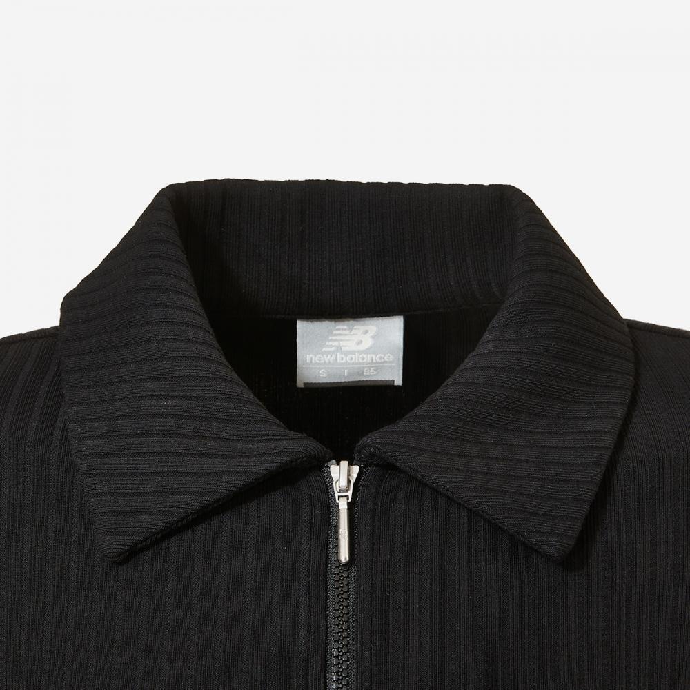New Balance Women S Soft Lip 2 Way Zip Up Nbmde2w322   19  Black