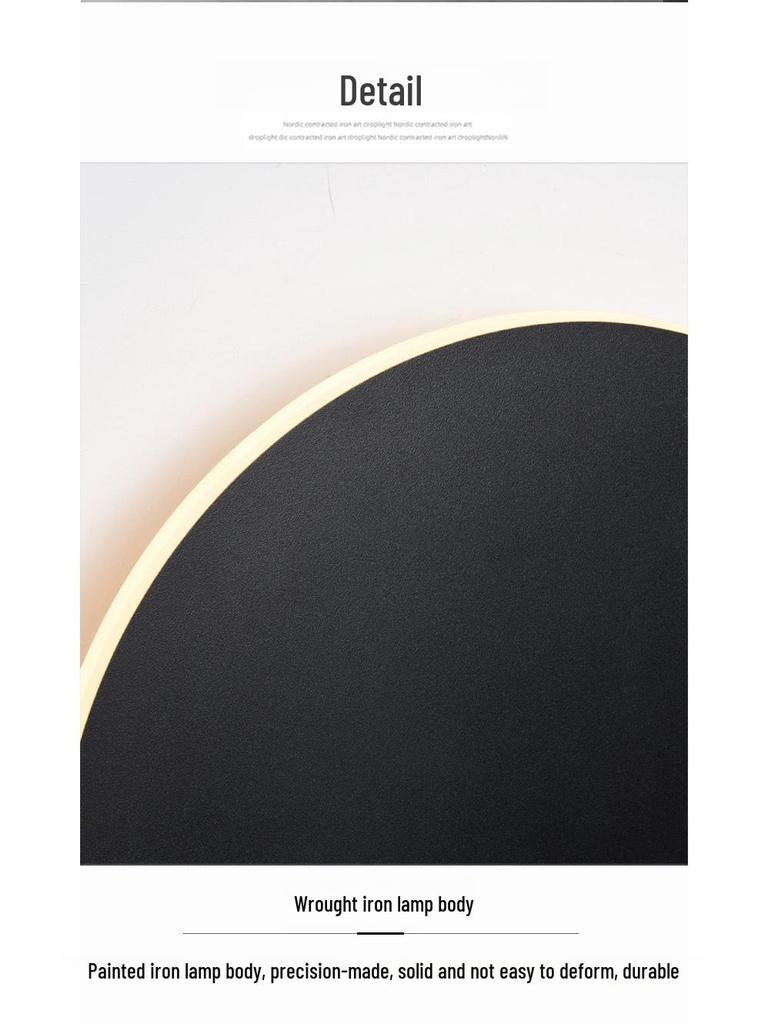 Nordic Modern LED Wall Lamp for Bedroom, Corridor, Staircase - Touch Control, Round Shape - Simple and Stylish Design
