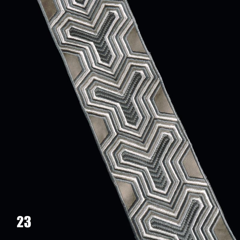 1Meter Vintage Totem Embroidered Jacquard Ribbon Braid Trim Woven Lace Fabric Diy Cushion Curtain Garment Hanfu Belt Accessory