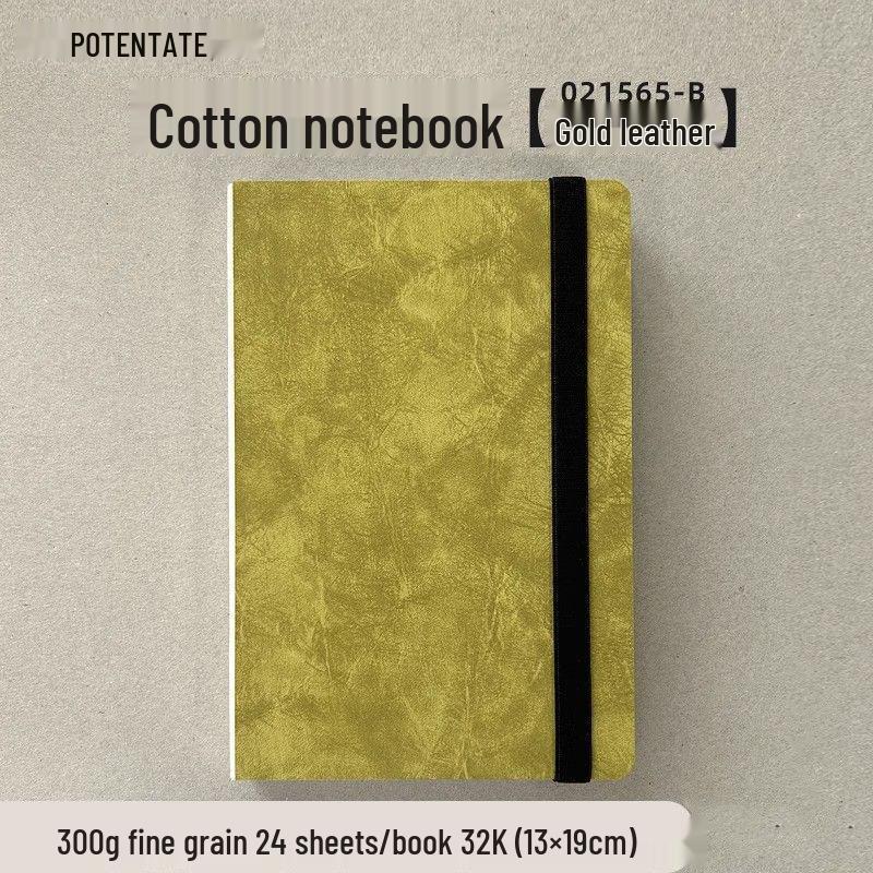 Zun Jue Handgefertigtes 300g Baumwoll-Aquarelljournal - Feine Körnung, Tragbar