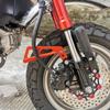 Aluminum Brake Hose Guard Compatible Models Honda Monkey 125 Z125 All Models (Red 1)