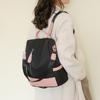Women's Nylon Backpack Color Contrast Large Capacity Women's Backpack Mummy Bag