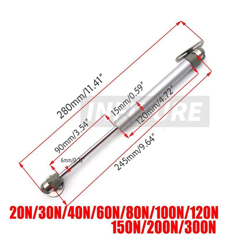 4pcs 20/30/40/60/80N 100N-300N Gas Strut Cabinet Door Lift Support Pneumatic Rod Hydraulic Spring Hinge hydraulic support bar