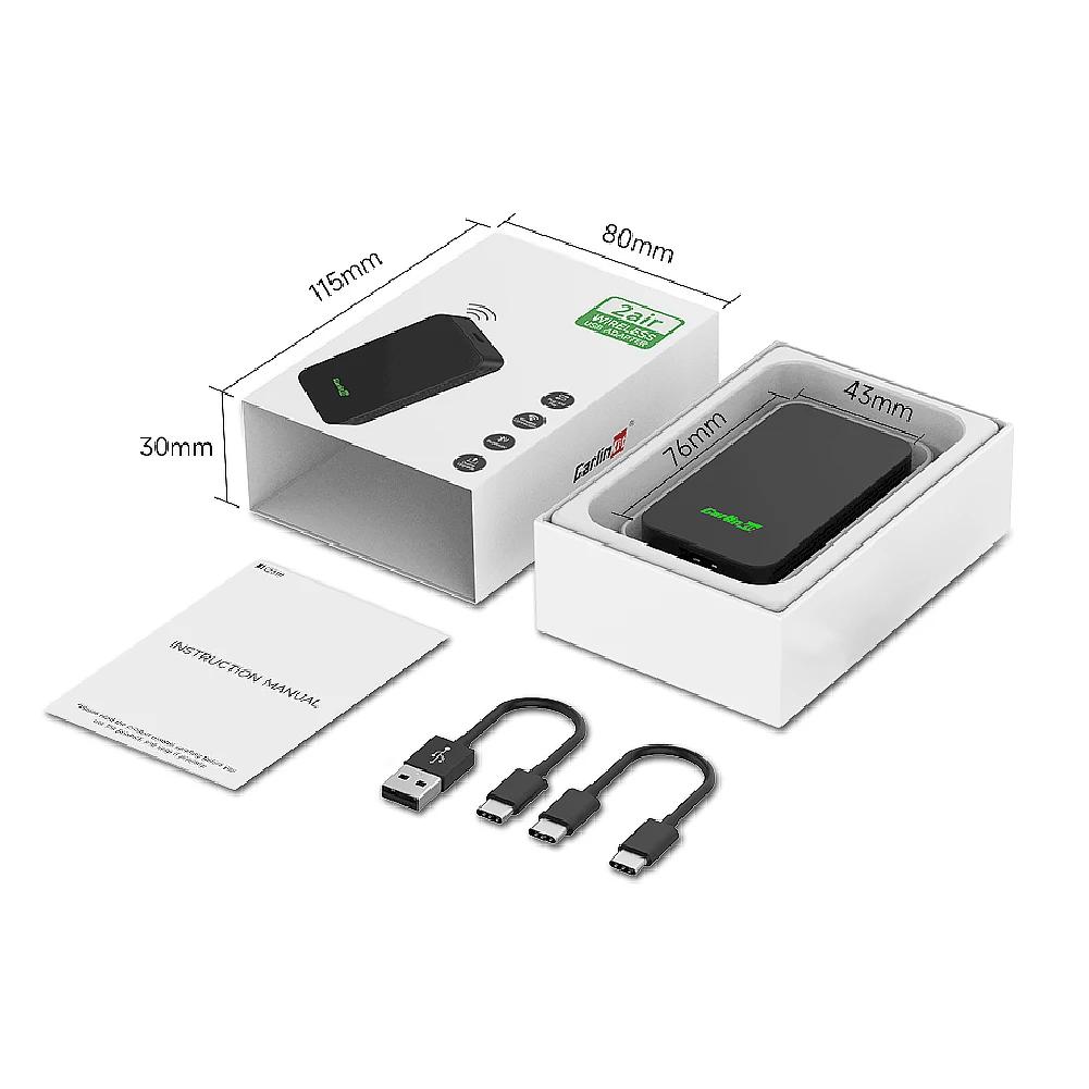 CarlinKit 5.0 2AIR Wireless CarPlay Android Auto Wireless Adapter Spotify For Mazda Toyota Mercedes Peugeot Volvo Kia 4 in 1 Box