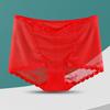 Große Größe Damen Sommer Dünn Modisch Spitze Netzgarn Transparent Bauchweg Hüfte Hohe Taille Dreieck Slips