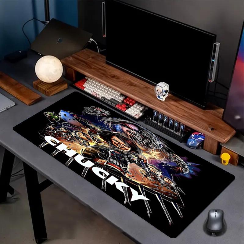 Bride of Chucky Print Mouse Pad, Anti‑Slip Desktop keyboard Mat, for PC Laptop Gaming Working Daily Use, Cool Festival Surprise Gift